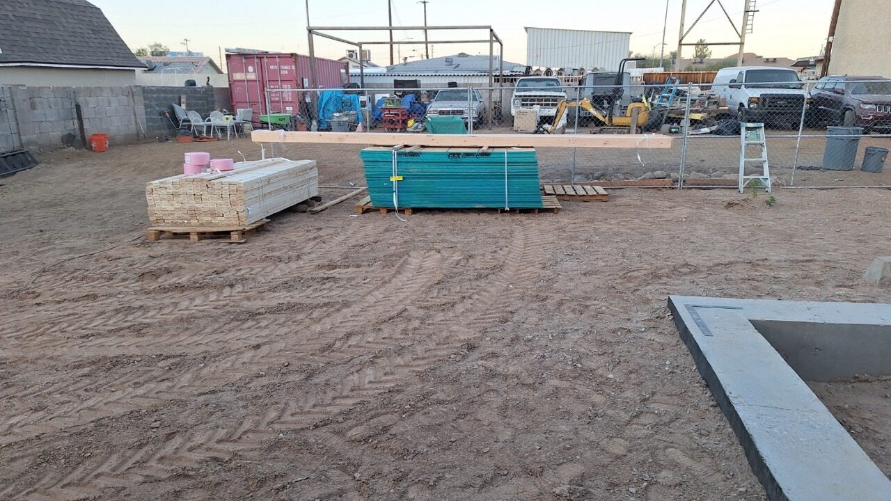 Cleared and graded lot ready for construction